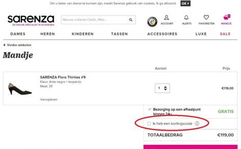 kortingscode sarenza